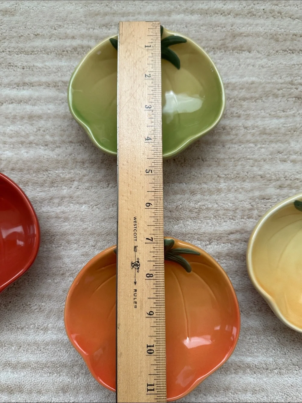 Set of 4 Williams-Sonoma Vintage Heirloom Tomato Appetizer/Dipping Bowls